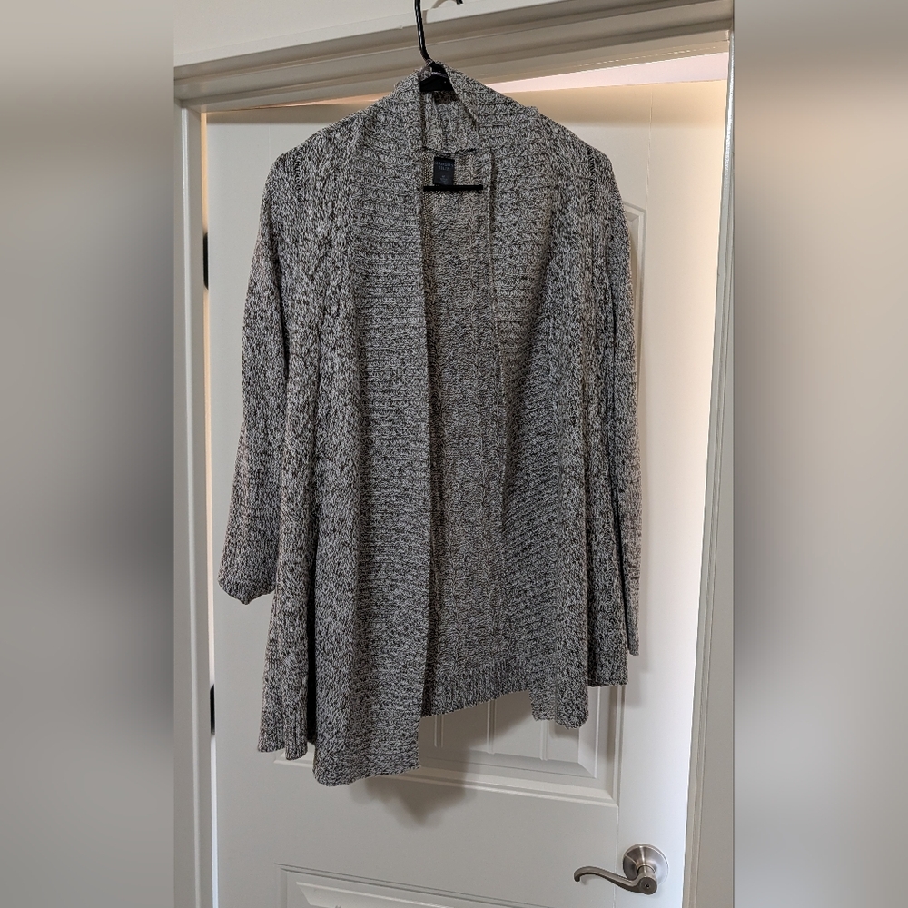 White With DaryBrown Women's Sweater